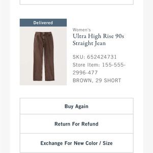 NWT Abercrombie jeans